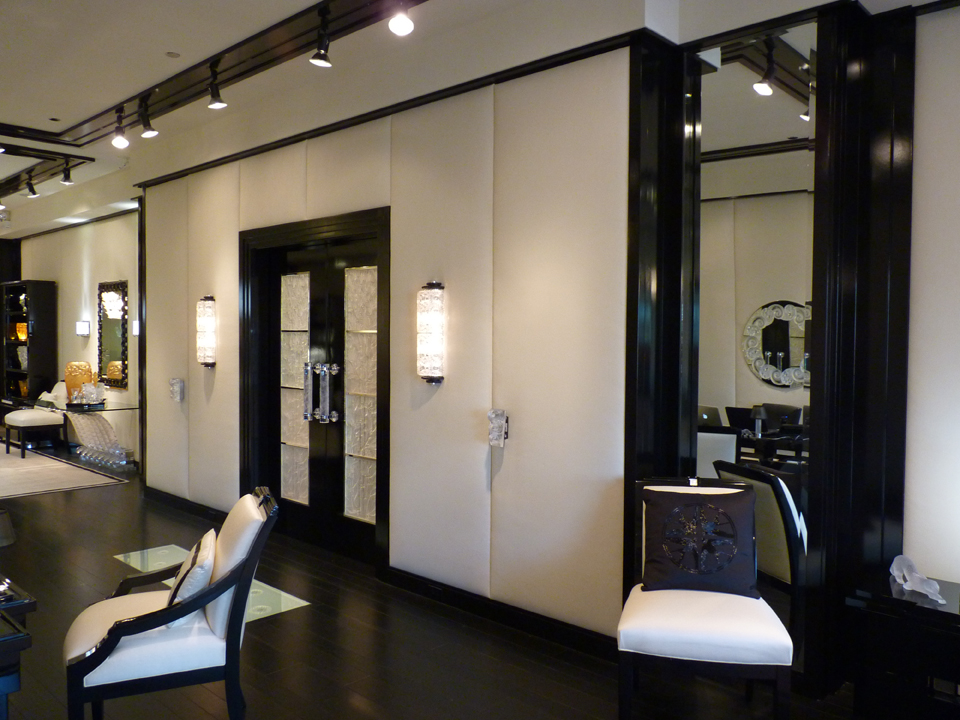 Lalique Chicago Showroom - Leather Wall