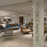 As a premier retailer of high end outdoor and casual furniture, Brown Jordan turned to COOK ARCHITECTURAL Design Studio to help completely revamp their showroom in Chicago’s Merchandise Mart. The design solution included opening up the site lines inside and out. Doors with iron bars were removed from the exterior walls, openings were made much larger with floor to ceiling glass. Inside, walls were removed to reveal the magnitude of the space and the product line. The new showroom received rave reviews at its unveiling for the Casual Furniture Show in September, 2011.